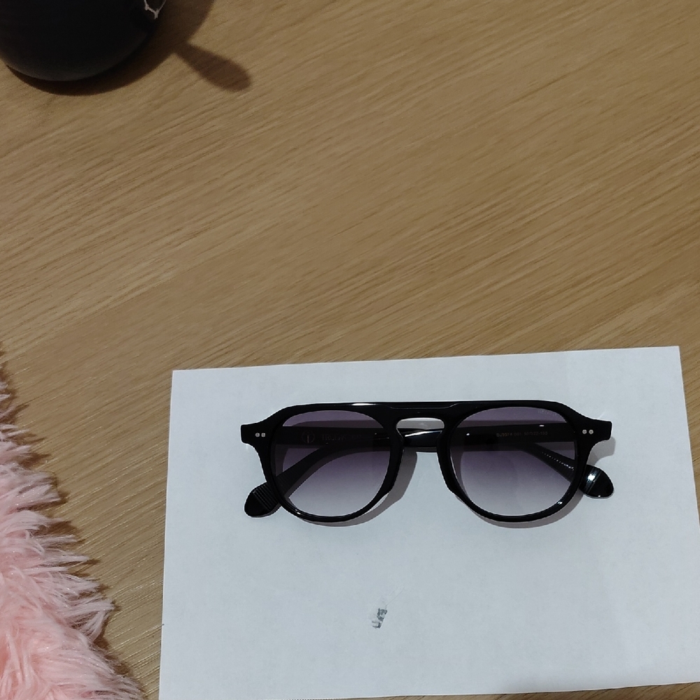 Black Round Gradient Sunglasses